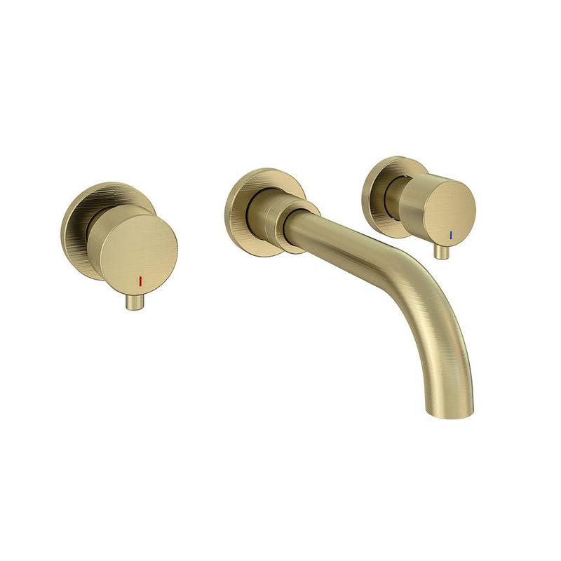 Meriden Three Hole Wall mounted Basin Tap set