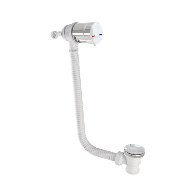 Bath Mixer Overflow Filler with Push Button waste