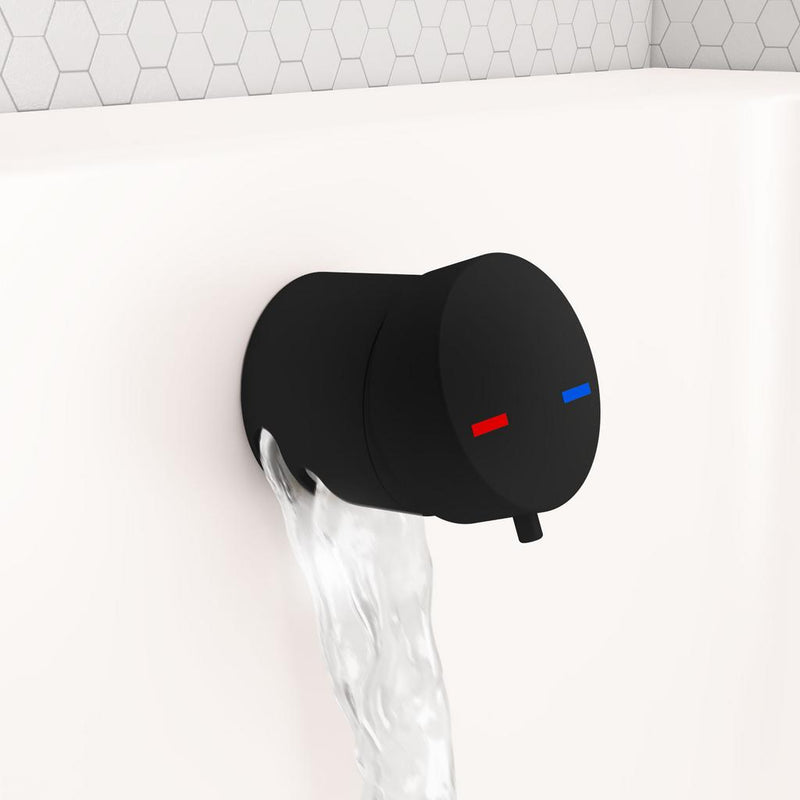 Bath Mixer Overflow Filler with Push Button waste