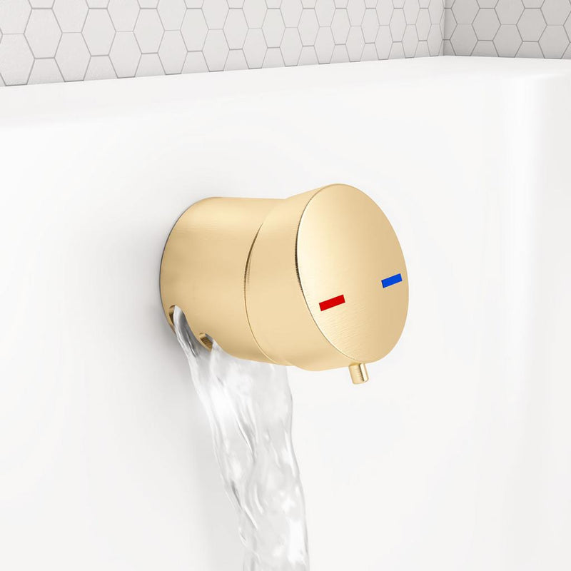 Bath Mixer Overflow Filler with Push Button waste