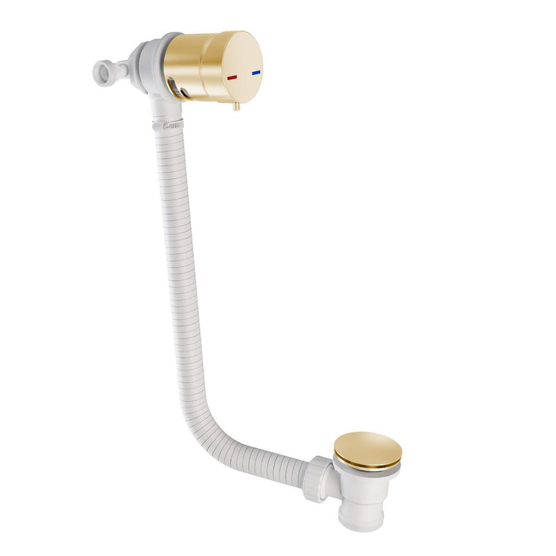 Bath Mixer Overflow Filler with Push Button waste