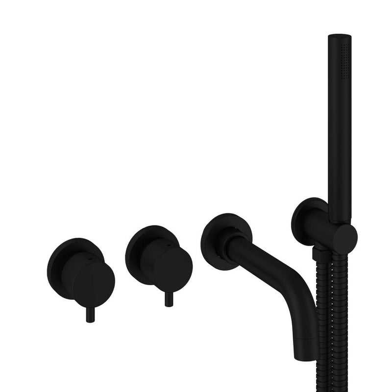 Meriden Wall Mounted 4 hole Bath Shower Mixer Set