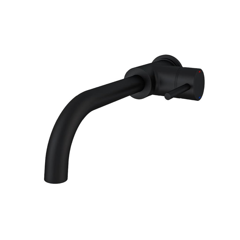 Meriden Wall mounted curving spout single lever side action basin mixer (NEW)