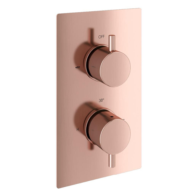 Meriden Concealed Twin Thermostic Shower valve