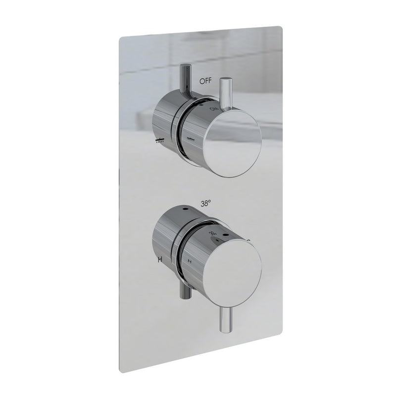 Meriden Concealed Twin Thermostic Shower valve