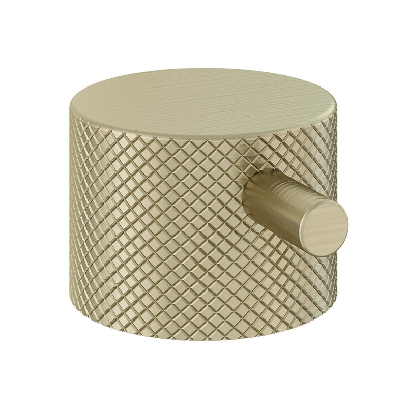 Meriden FULL knurling brass handle with round lever for Wall Mounted Thermostatic shower valve
