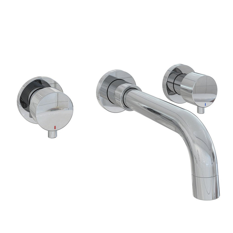 Meriden Three Hole Wall mounted Bath Tap set