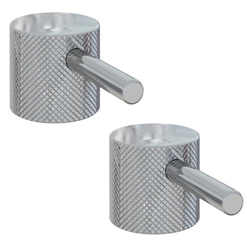 Meriden FULL knurling brass PAIR handle with round lever for body two holes tap