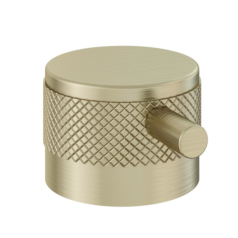 Meriden Half knurling brass handle with round lever for Wall Mounted Thermostatic shower valve