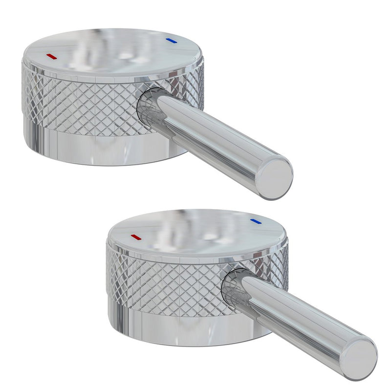Meriden Half knurling brass single handle with round lever for Freestanding Bath Tap