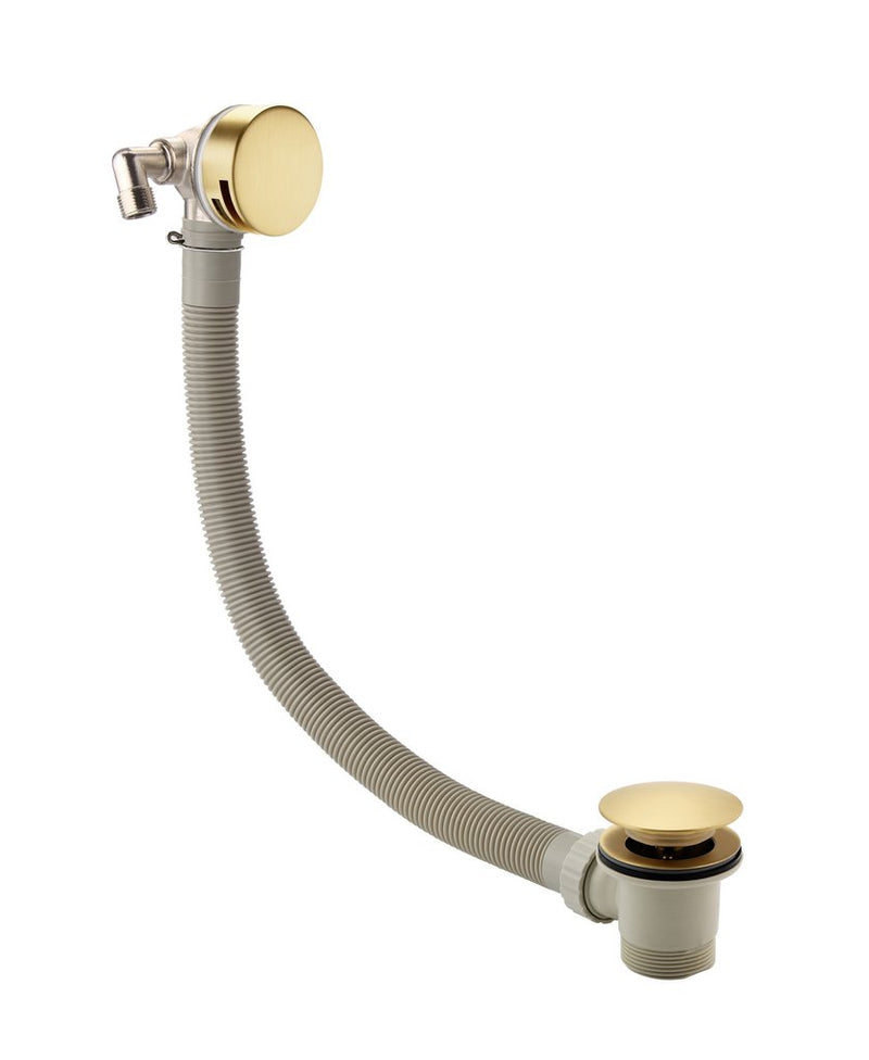 Bath Push Button waste with overflow filler