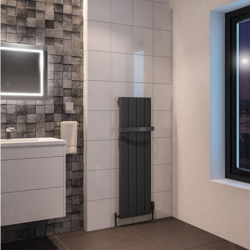 Peretti 1200 x 375 Aluminium Radiator
