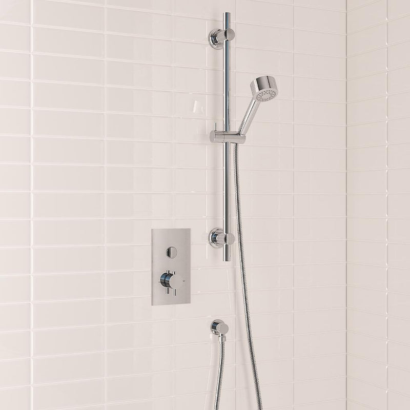 Concealed Valve,Round Slider Rail Shower Kit