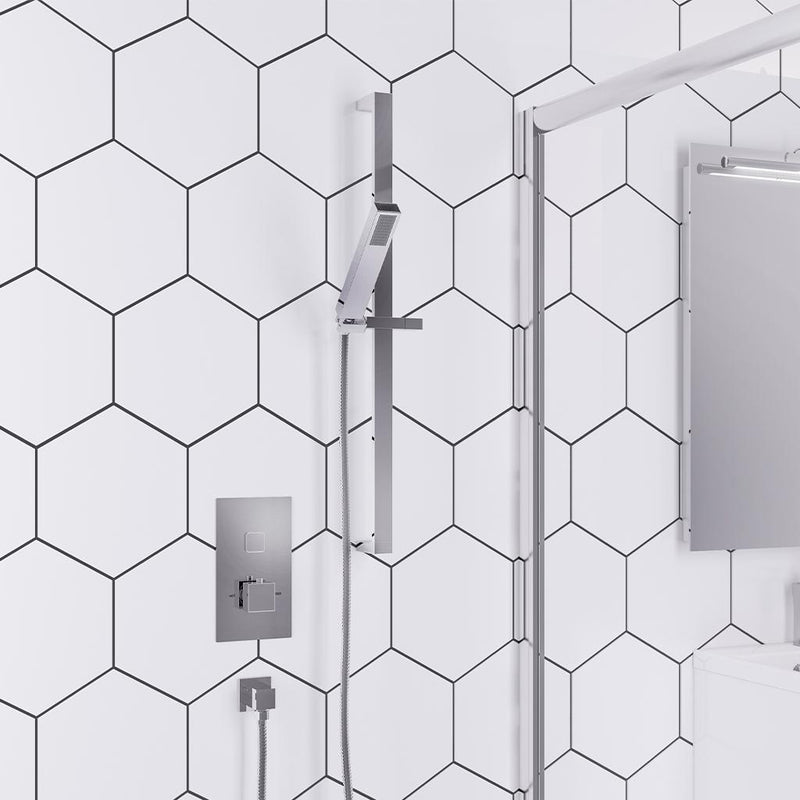 Concealed Valve,Rectangular Slide Rail Shower Kit